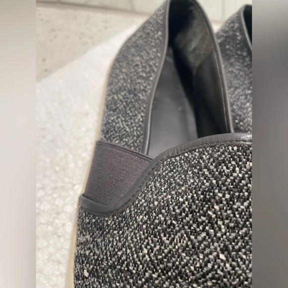 VINCE Woman’s Gray White Preston Wool Slipon Size Uncertain Believe Sz 10 - Picture 7 of 9